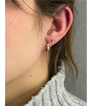 Mono boucle doree