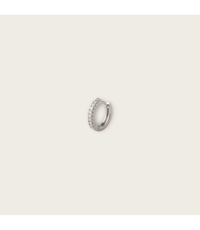 Mono boucle sertie de zircons