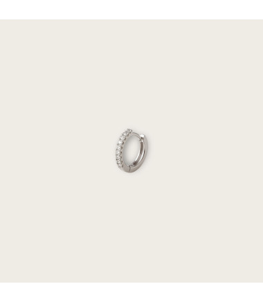 Mono boucle sertie de zircons