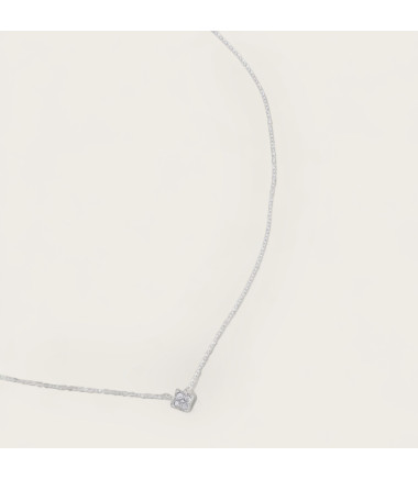 Collier fin en acier inoxydable pour femme