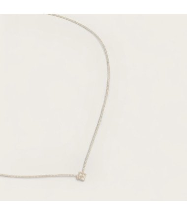 Collier fin en acier inoxydable pour femme