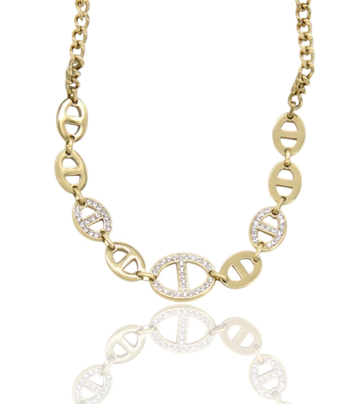 collier maille marine acier inoxydable